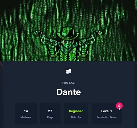 With this subscription, I had a chance to complete the. . Dante htb writeup